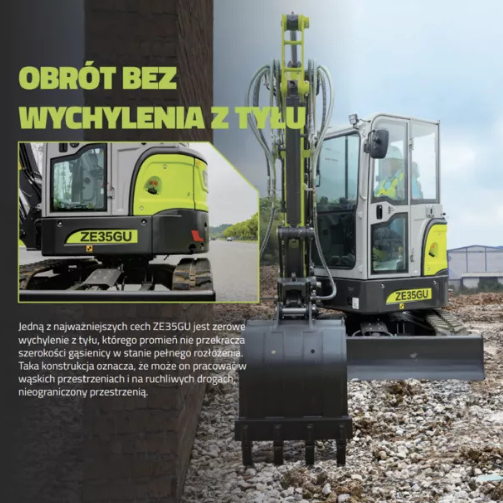 Minikoparka gąsienicowa ZOOMLION ZE35GU - obrazek 3