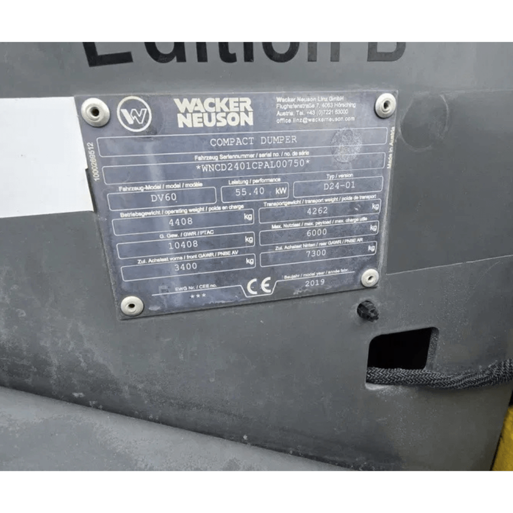 Wozidło obrotowe Wacker Neuson DV60 - Dual View - 2019r. - obrazek 14