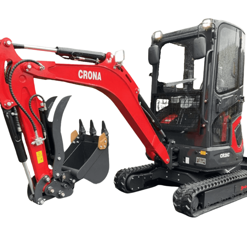 Minikoparka CR26C (SKRĘTNE RAMIE, JOYSTICK)