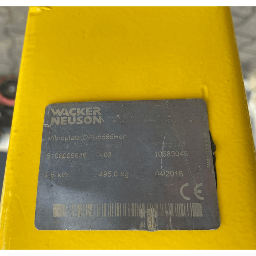 Zagęszczarka Wacker Neuson DPU 6555 – szeroka płyta – 2016r. - obrazek 5