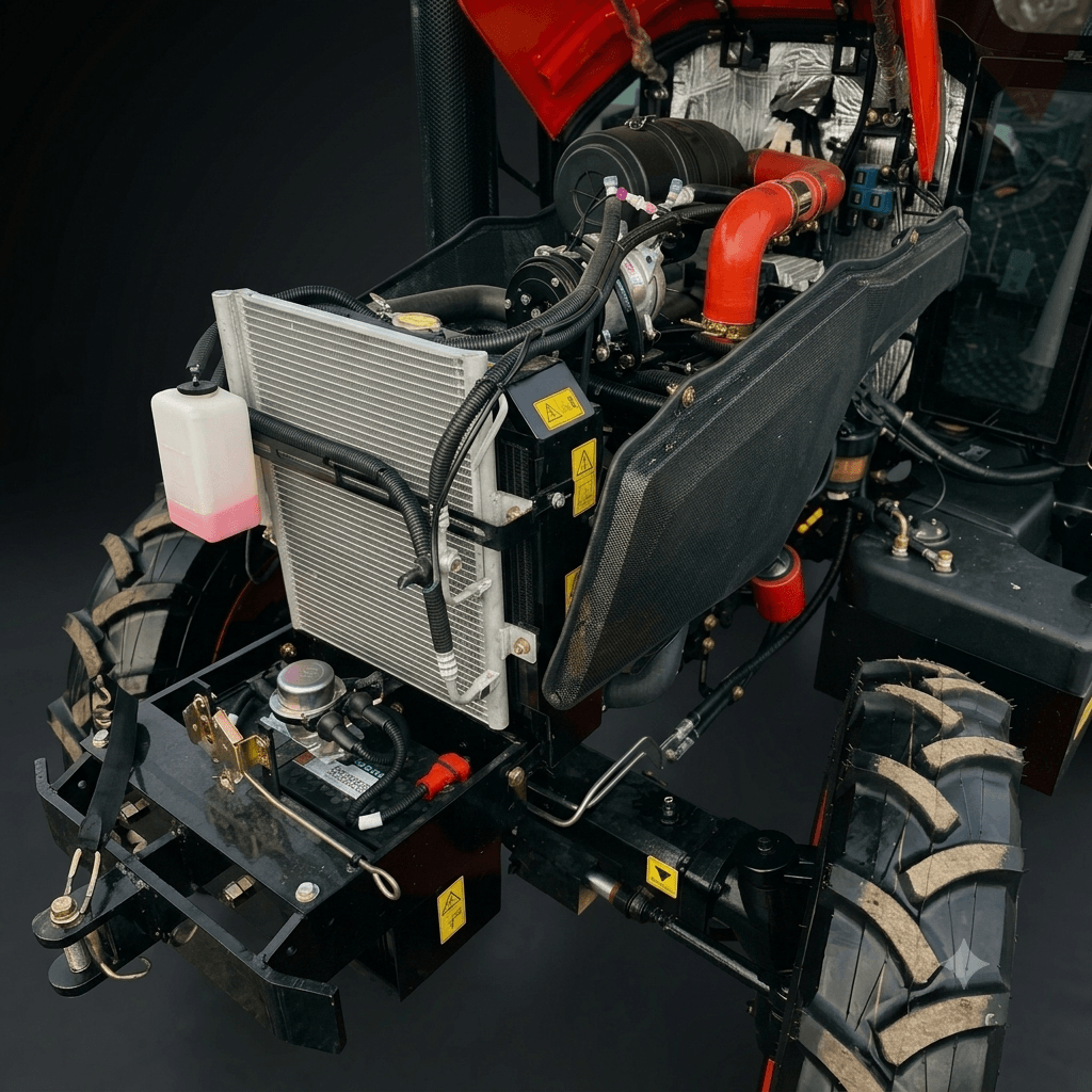 Traktor Taro LX504 – widok silnika